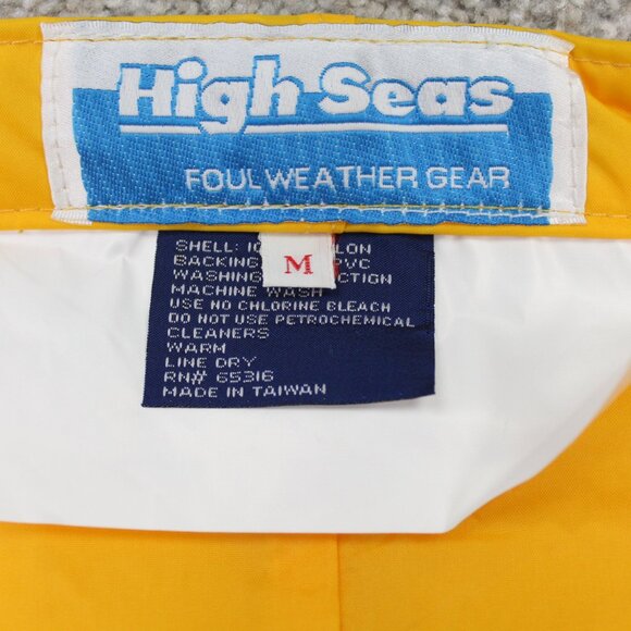 High Seas Coastal Suit NWT Adult Medium Yellow Nylon Lightweight YS-8000 - Picture 9 of 13